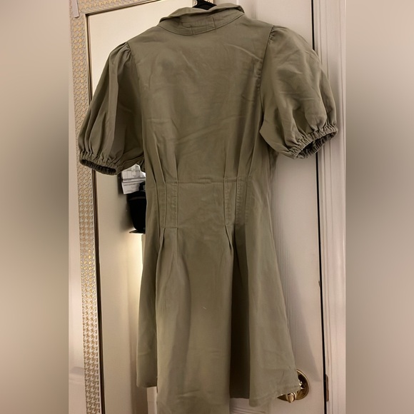 Hello Molly| Day Date Mini Dress Sage - Picture 5 of 7